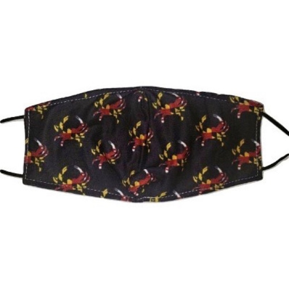 NWOT Maryland Flag Crab Unisex Adult Face Mask
